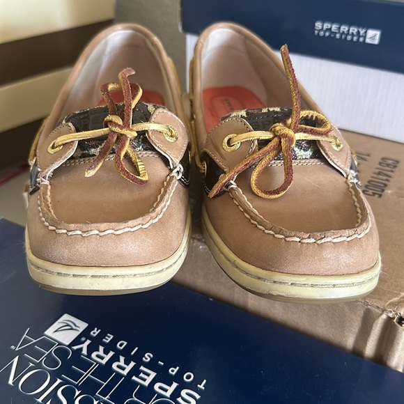 Sperry Top Sider Angelfish 9102815 Women’s Sequin Leopard Boat Shoes Size 8.5 - Picture 7 of 11